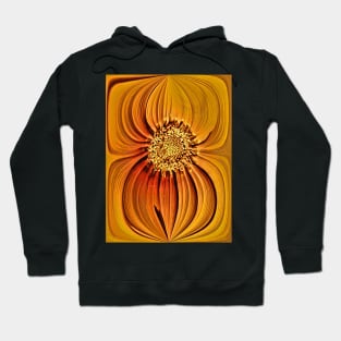 Orange Gazania Design Hoodie